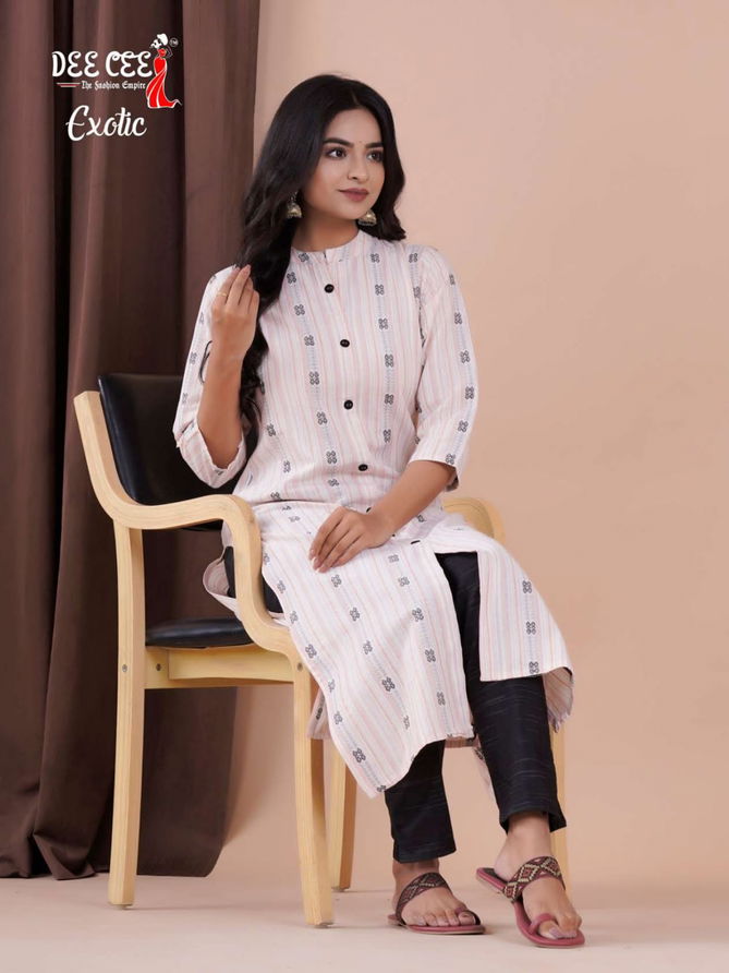 Exotic By Deecee 1001 To 1004 Kurti With Bottom Catalog 